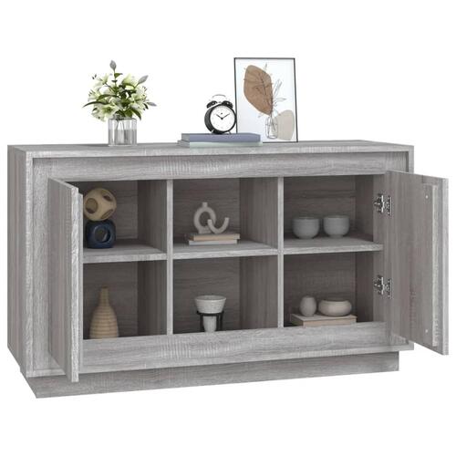 Skænk 102x35x60 cm konstrueret træ grå sonoma-eg