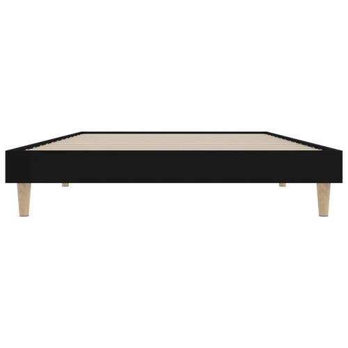 Sengeramme 100x200 cm konstrueret træ sort