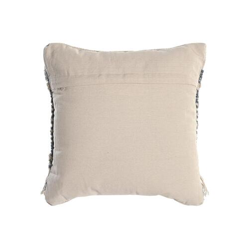 Pude Blå 45 x 10 x 45 cm Hvid Boho