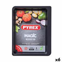 Ovn Fad Pyrex Magic Rektangulær Metal 35 x 26 cm 6 enheder