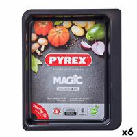 Ovn Fad Pyrex Magic Rektangulær Metal 30 x 23 cm 6 enheder