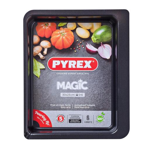 Ovn Fad Pyrex Magic Rektangulær Metal 30 x 23 cm 6 enheder