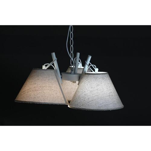 Loftslampe 50 x 46 x 30 cm Gylden Metal Hvid 50 W (2 enheder)