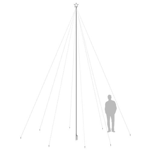 Juletræ vandfaldsdesign LED indendørs/udendørs 1300 LED-lys 8 m