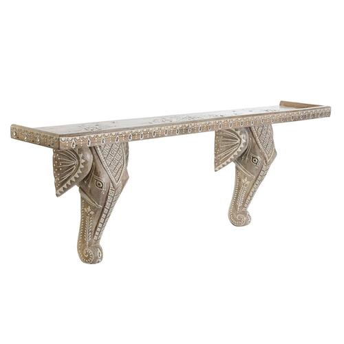 Hylder Hvid Natur Mangotræ 78 x 15 x 28 cm