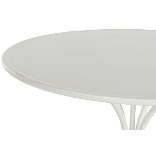 Sofabord 81 x 81 x 81,5 cm Metal Hvid