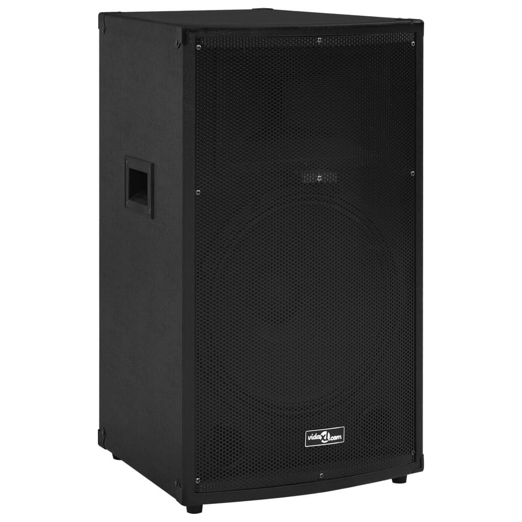 Prof. passiv hi-fi-scenehøjttalere 43x43x75cm 1200 W sort