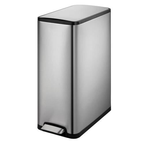 EKO pedalspand Ecoslim 2x20 l mat sølvfarvet