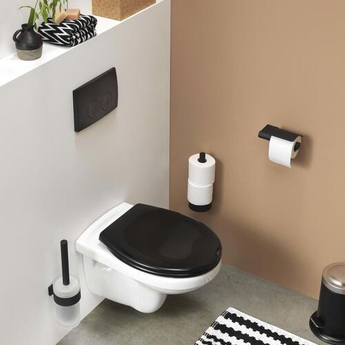 Tiger toiletbørste og holder Bold mat sort