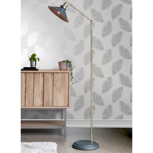 DUTCH WALLCOVERINGS tapet Fawning Feather lysegrå