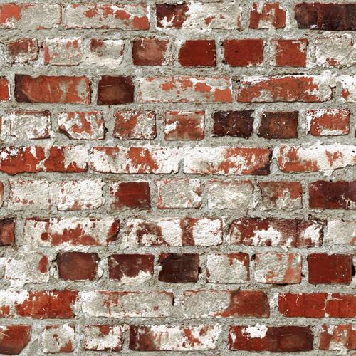 DUTCH WALLCOVERINGS tapet Brick rød