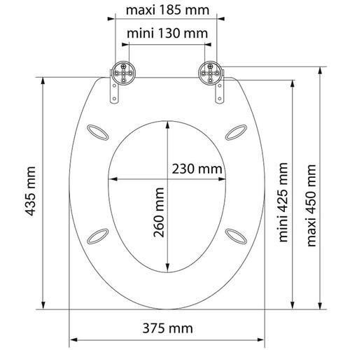 SCHÜTTE toiletsæde med soft close-funktion LIGHT WOOD MDF