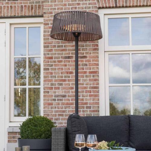 Sunred fritstående terrassevarmer Artix Corda 2100 W halogen brun