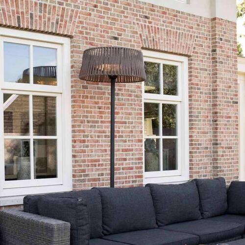 Sunred fritstående terrassevarmer Artix Corda 2100 W halogen brun