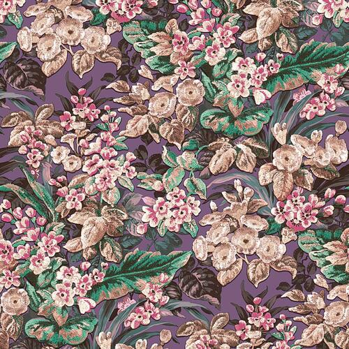 DUTCH WALLCOVERINGS tapet Floral lilla