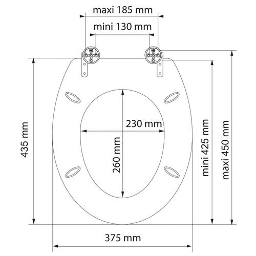 SCHÜTTE toiletsæde med soft close-funktion SEA STONE