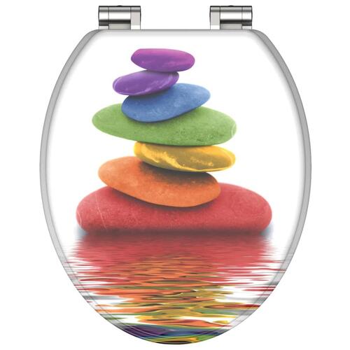 SCHÜTTE toiletsæde med soft close-funktion COLORFUL STONES