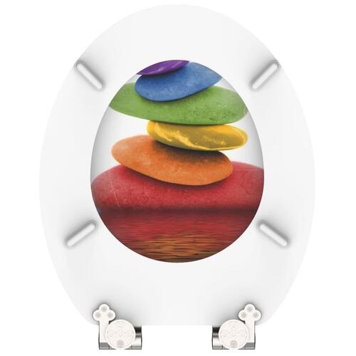 SCHÜTTE toiletsæde med soft close-funktion COLORFUL STONES