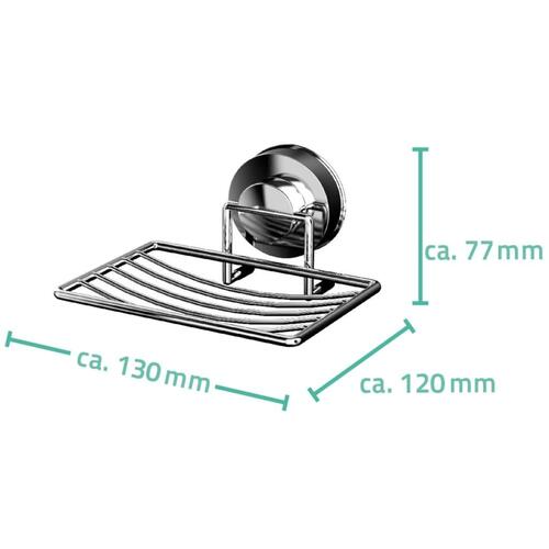 RIDDER sæbeskål til bruseren 13 x 12 x 7,7 cm krom 12040100