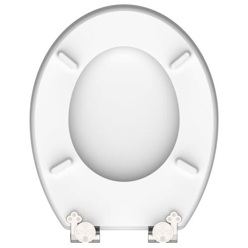 SCHÜTTE toiletsæde med soft close-funktion GREY STEEL MDF højglans