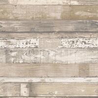 Homestyle tapet Old Wood brun og beige