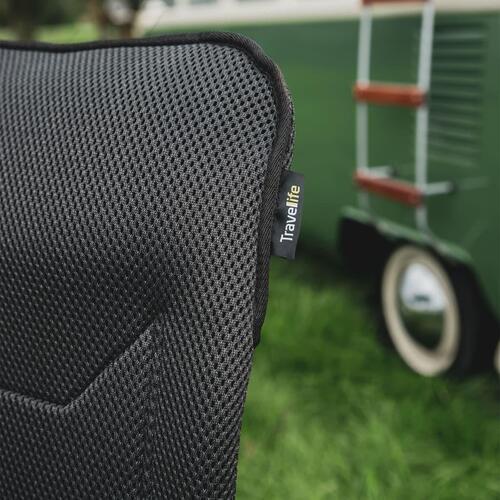 Travellife luksus foldbar campingstol Monaco Comfort grå