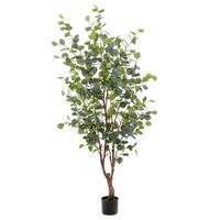 Emerald kunstigt eukalyptustræ i krukke 140 cm