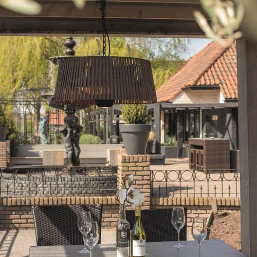 Sunred ophængt terrassevarmer Artix Corda 1800 W halogen brun