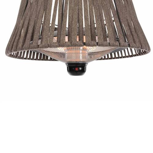 Sunred ophængt terrassevarmer Artix Corda 1800 W halogen brun