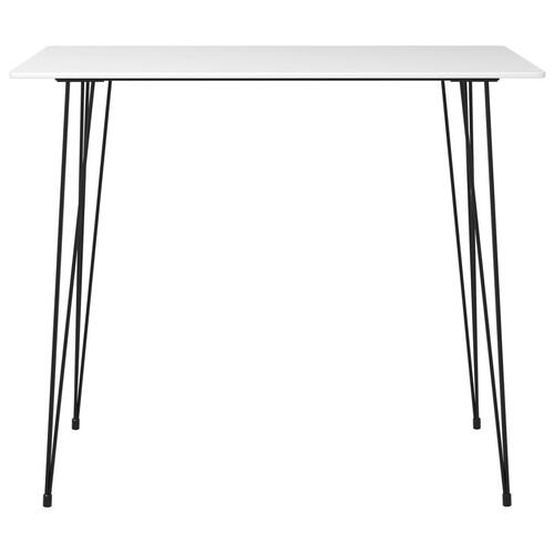 Barbord 120x60x105 cm hvid