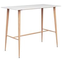 Barbord 120x60x105 cm hvid