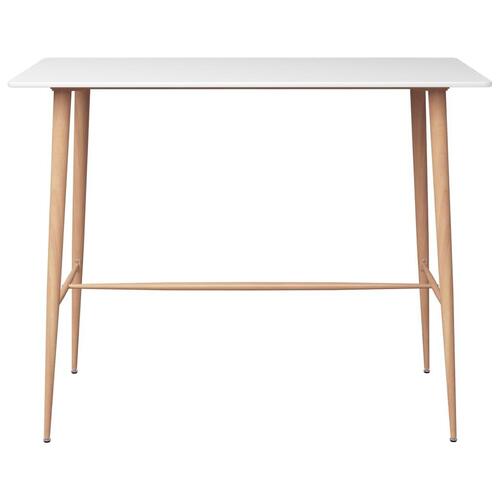 Barbord 120x60x105 cm hvid