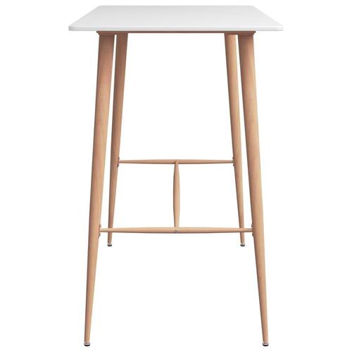 Barbord 120x60x105 cm hvid