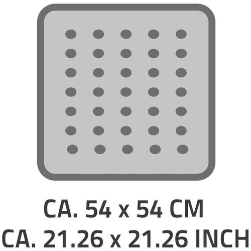 RIDDER skridsikker bademåtte Plattfuß 54x54 cm blå 67263
