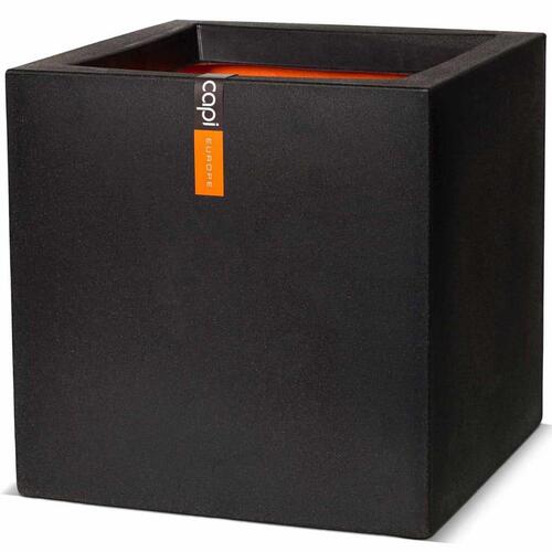 Capi plantekasse Urban Smooth 30x30x30 cm firkantet sort KBL902