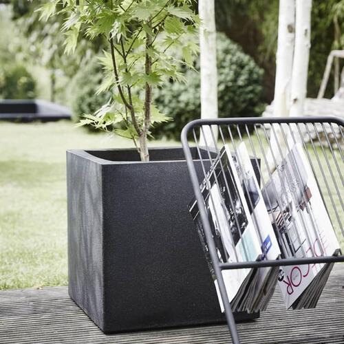 Capi plantekasse Urban Smooth 30x30x30 cm firkantet sort KBL902