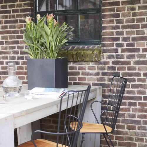 Capi plantekasse Urban Smooth 30x30x30 cm firkantet sort KBL902