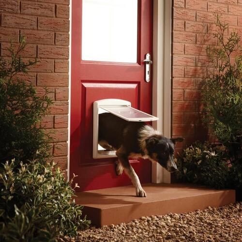 PetSafe 2-vejskæledyrsdør 740 mellem 26,7 x 22,8 cm hvid 5020