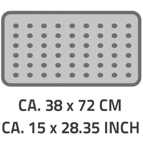 RIDDER skridsikker bademåtte Plattfuß 72x38 cm grå 67087