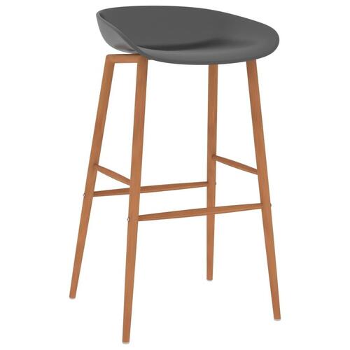 Barstole 2 stk. grå