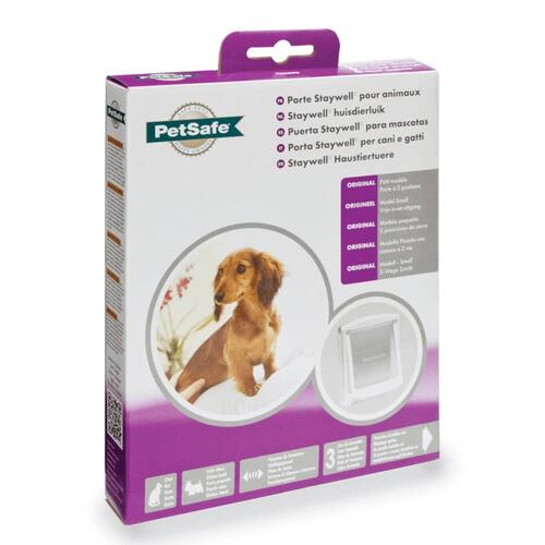 PetSafe 2-vejskæledyrsdør 715 lille 17,8 x 15,2 cm hvid 5017