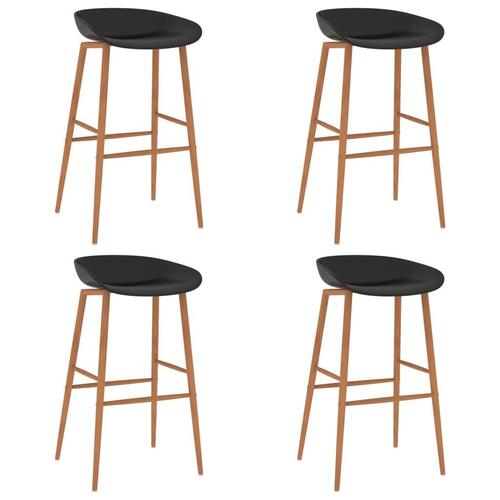 Barstole 4 stk. sort