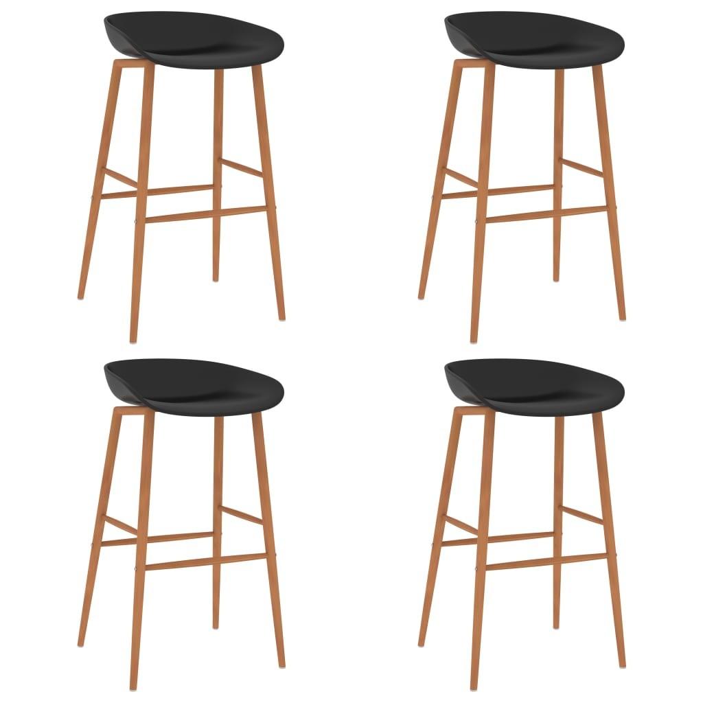 Barstole 4 stk. sort