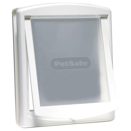PetSafe 2-vejskæledyrsdør 760 stor 35,6 x 30,5 cm hvid 5023