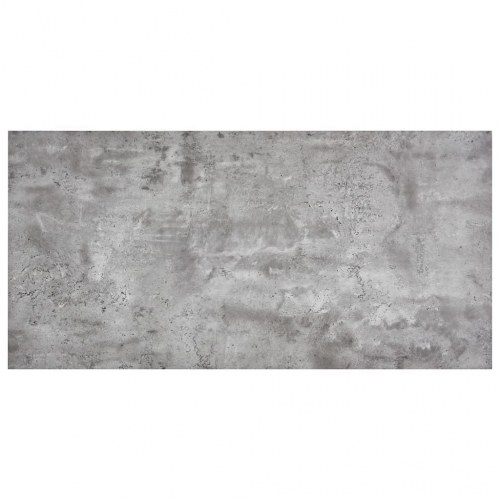 Spisebord 120x60x74 cm MDF betongrå og sølvfarvet