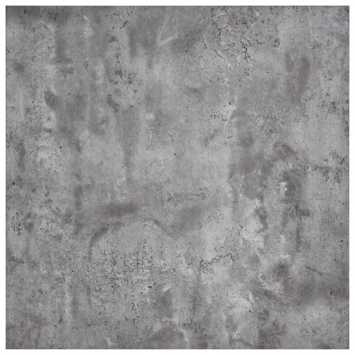 Spisebord 80,5x80,5x73 cm MDF betongrå og sølvfarvet