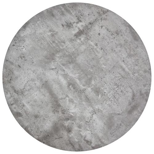 Spisebord 90x73,5 cm betongrå og sølvfarvet