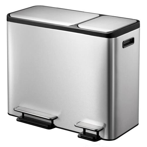 EKO pedalspad EcoCasa 30+15 l mat sølvfarvet