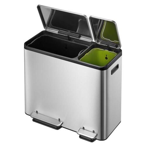 EKO pedalspad EcoCasa 30+15 l mat sølvfarvet