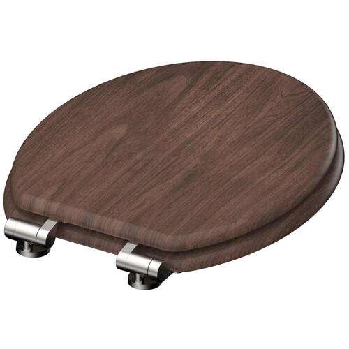SCHÜTTE toiletsæde med soft close-funktion DARK WOOD MDF